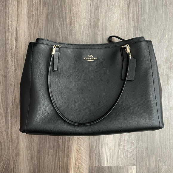 Coach Handbags - Stunning Vintage Coach Double Pocket Classic Black Purse